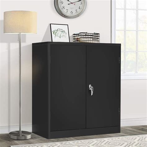 2-door all-steel storage cabinet|2 doors lockable storage cupboard.